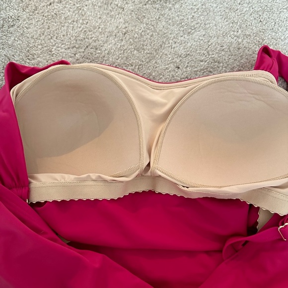 Summersalt Swim hot pink tankini swim top 16 NWT - Picture 2 of 4